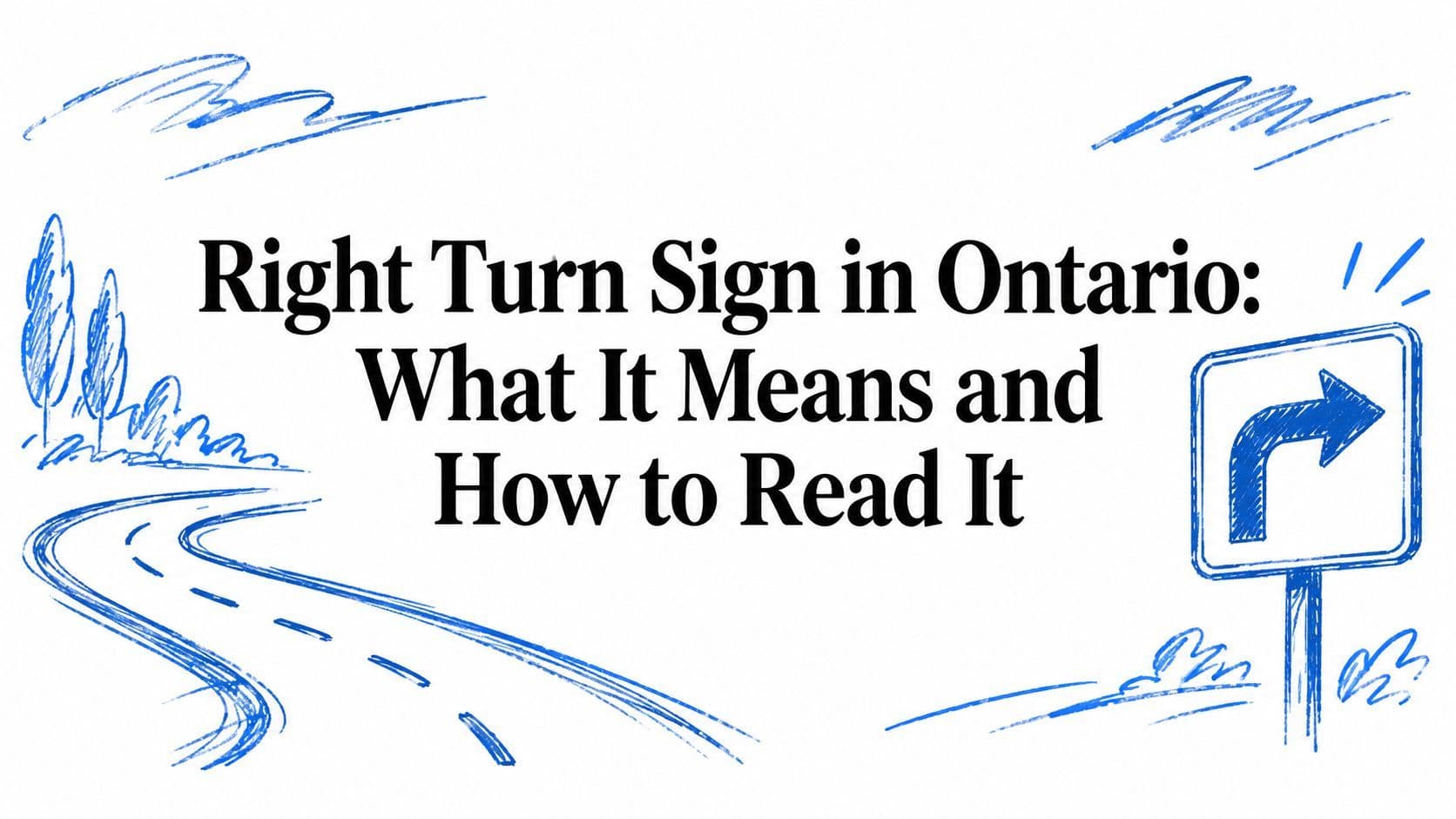 Right Turn Sign in Ontario: What It Means and How to Read It