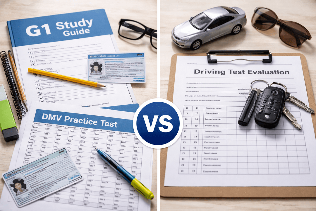 Updated Written Testing G1 Written Test vs Road Test: Understanding the Difference