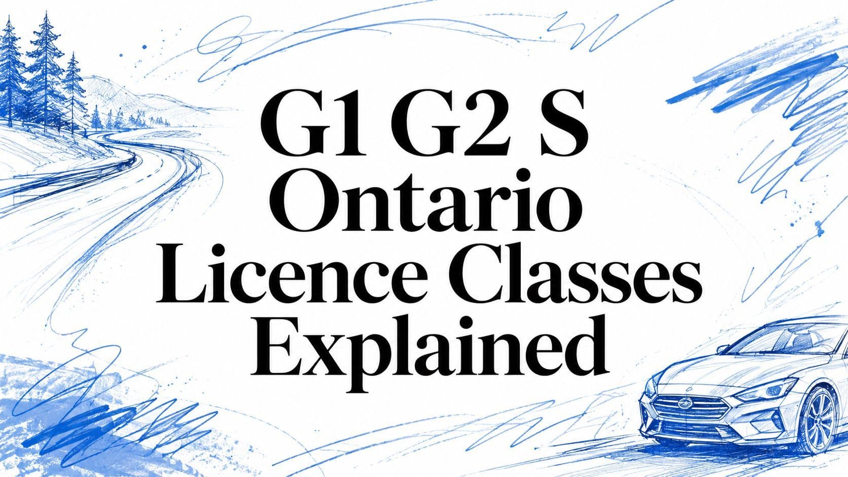 G1 G2 S Ontario Licence Classes Explained