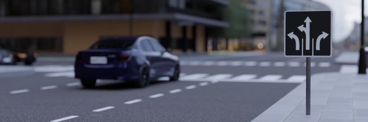 direction must go sign