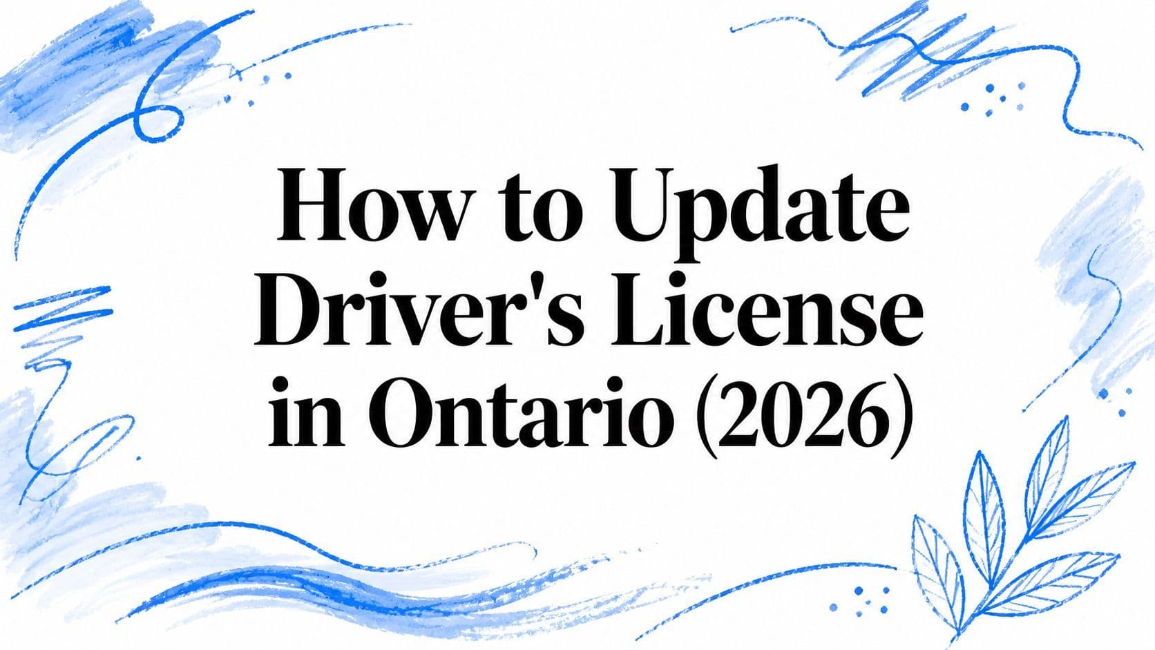 How to Update Driver's License in Ontario (2026)