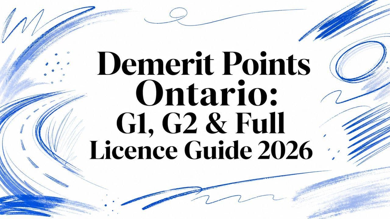 Demerit Points Ontario: G1, G2 & Full Licence Guide 2026