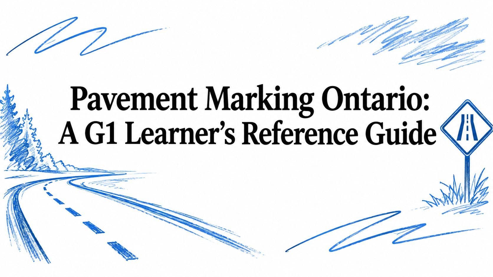 Pavement Marking Ontario: A G1 Learner's Reference Guide