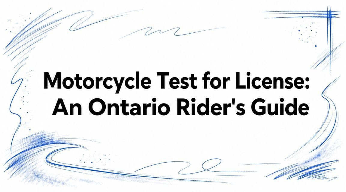 Motorcycle Test for License: An Ontario Rider's Guide