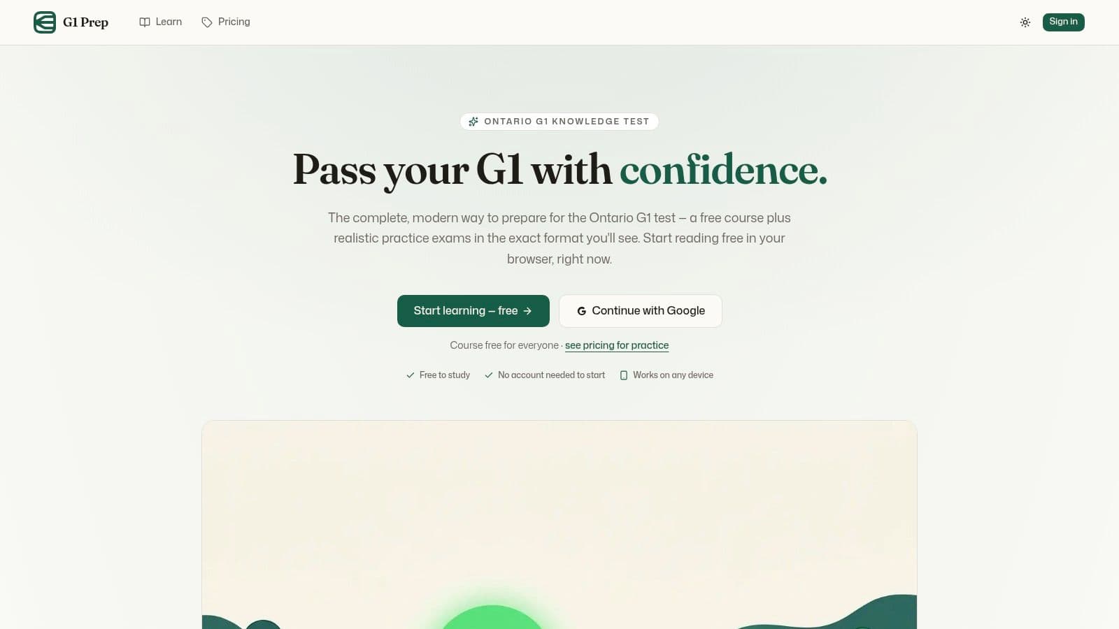 G1Prep.com, Free Course + Practice Exams