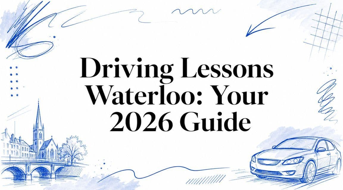 Driving Lessons Waterloo: Your 2026 Guide