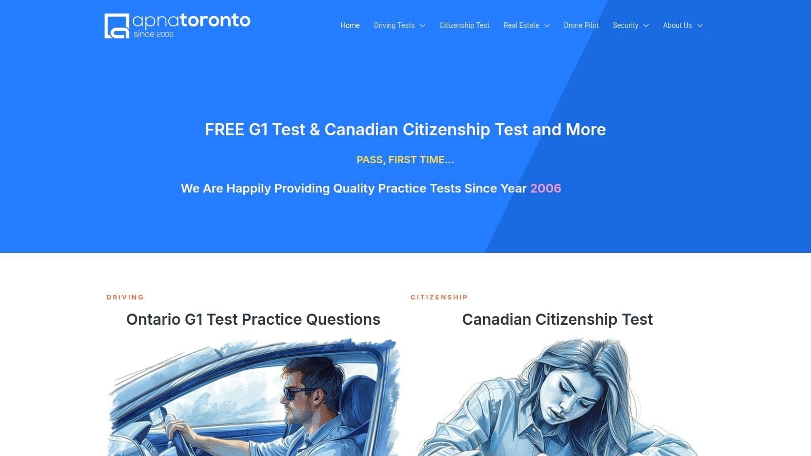 APNATORONTO, G1 Practice Tests (Rules & Signs)
