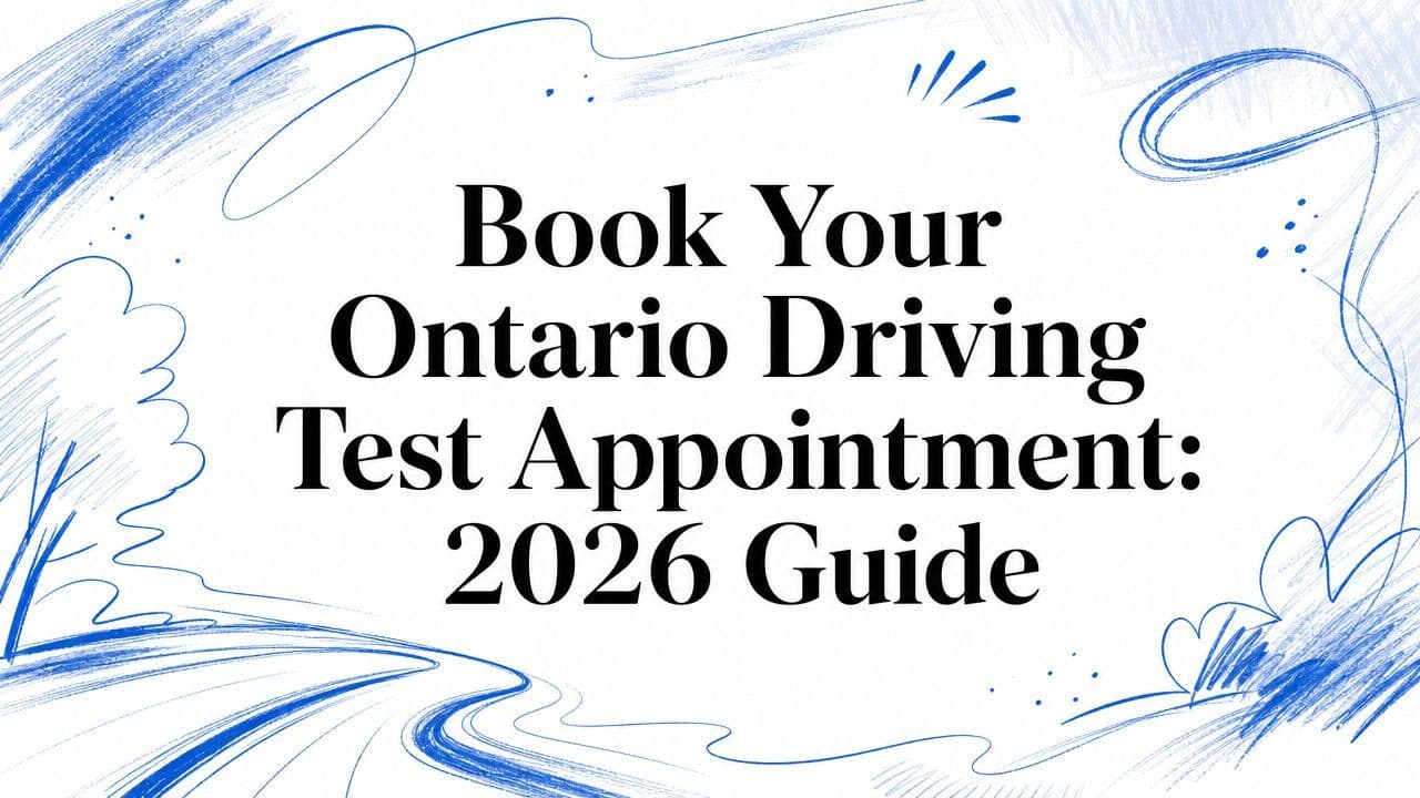 Book Your Ontario Driving Test Appointment: 2026 Guide