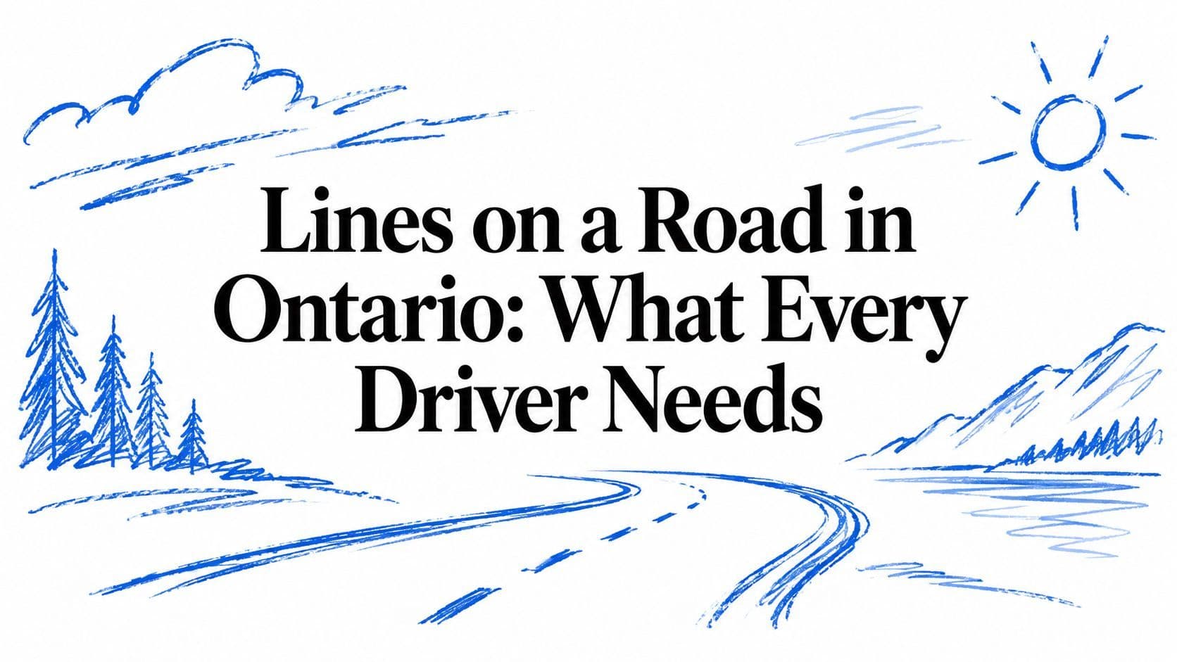 Lines on a Road in Ontario: What Every Driver Needs