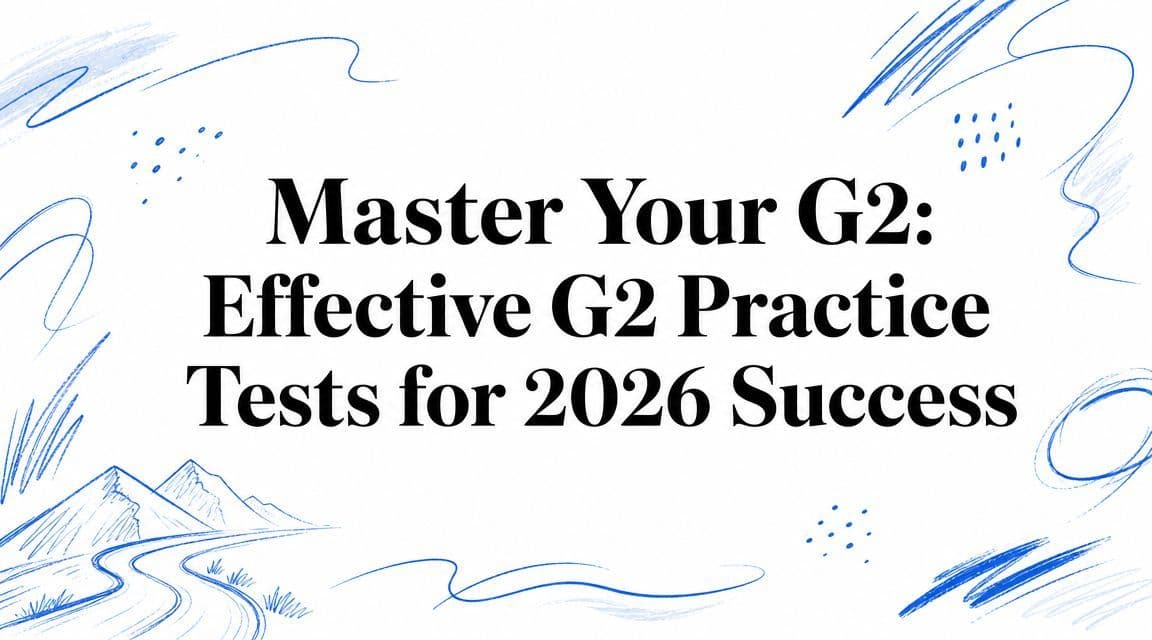 Master Your G2: Effective G2 Practice Tests for 2026 Success
