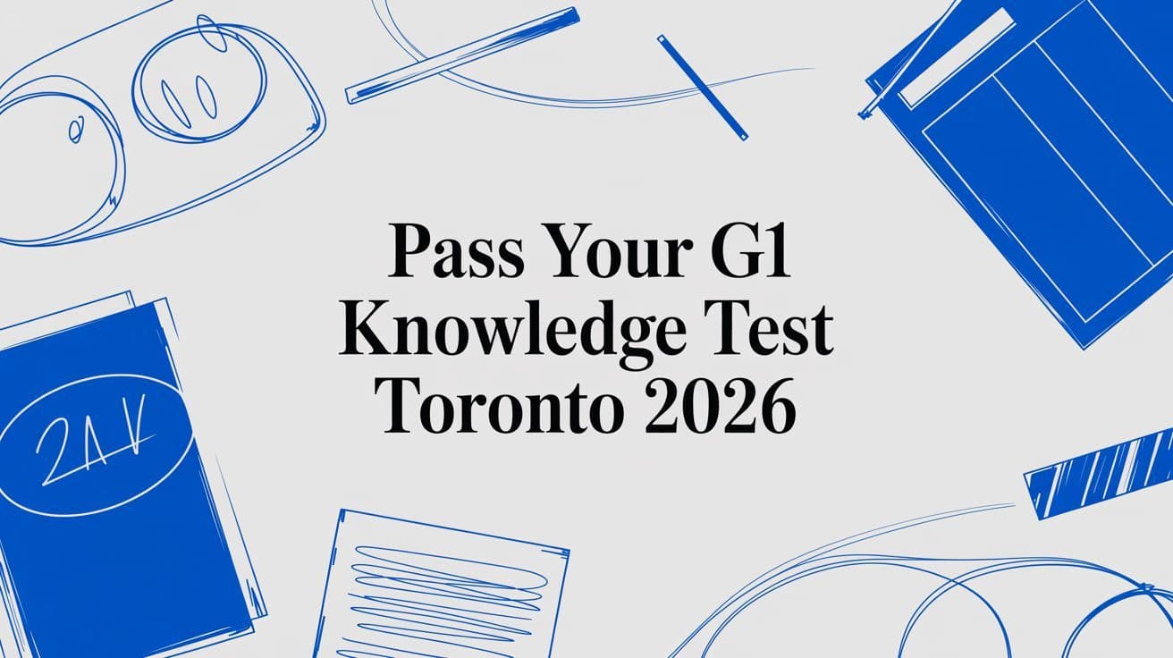 Pass Your G1 Knowledge Test Toronto 2026