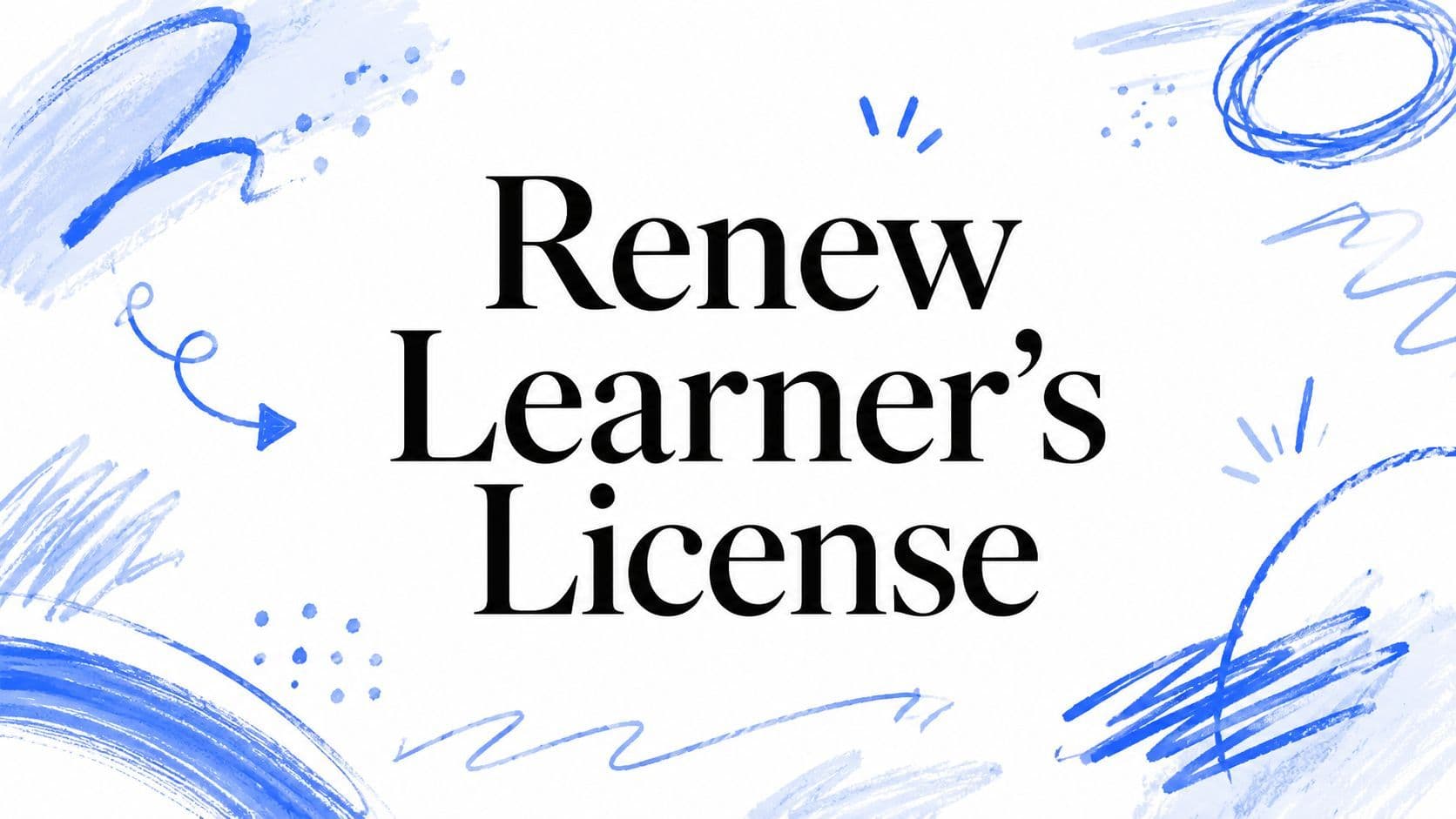 Renew Learner's License