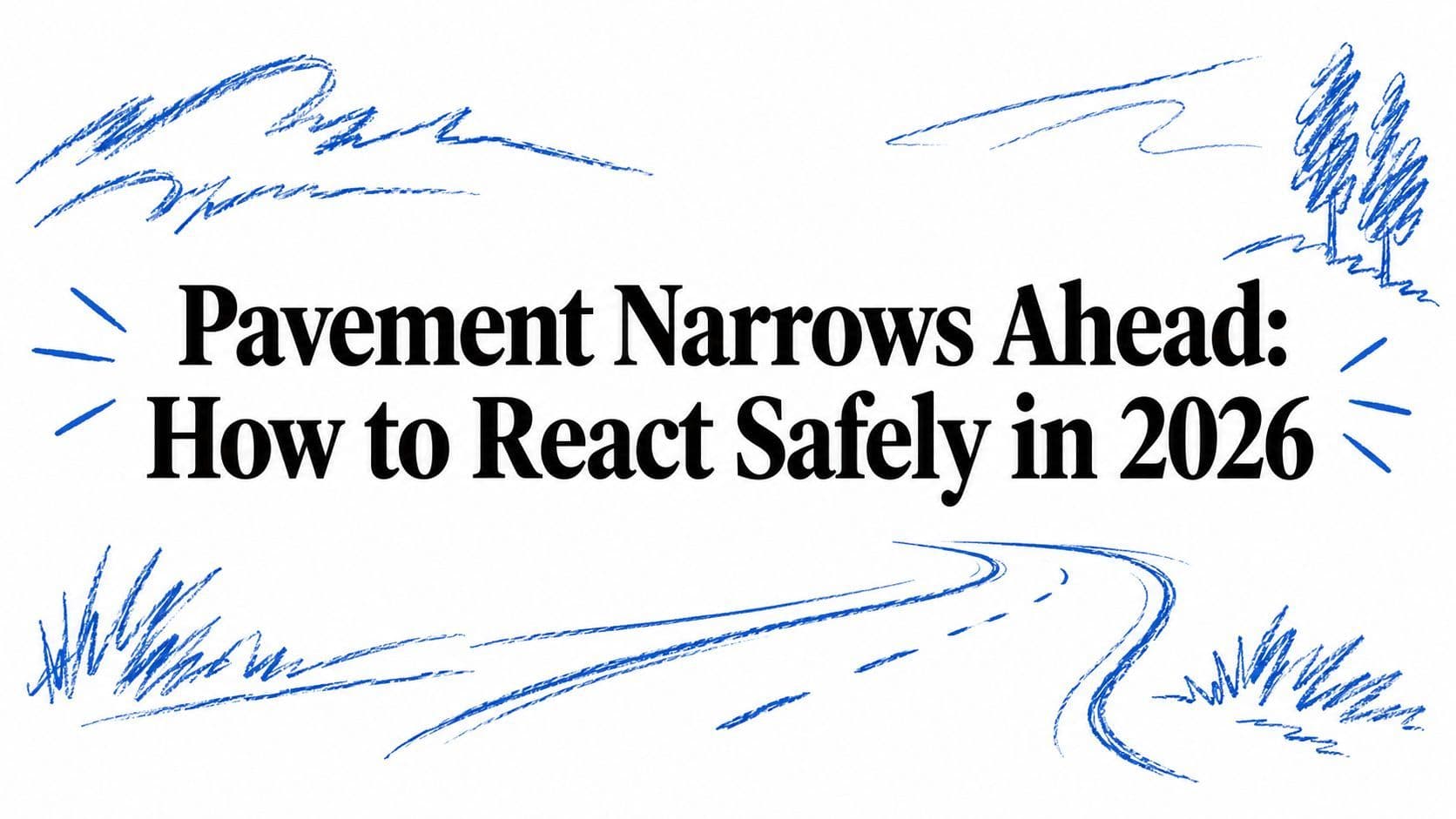 Pavement Narrows Ahead: How to React Safely in 2026