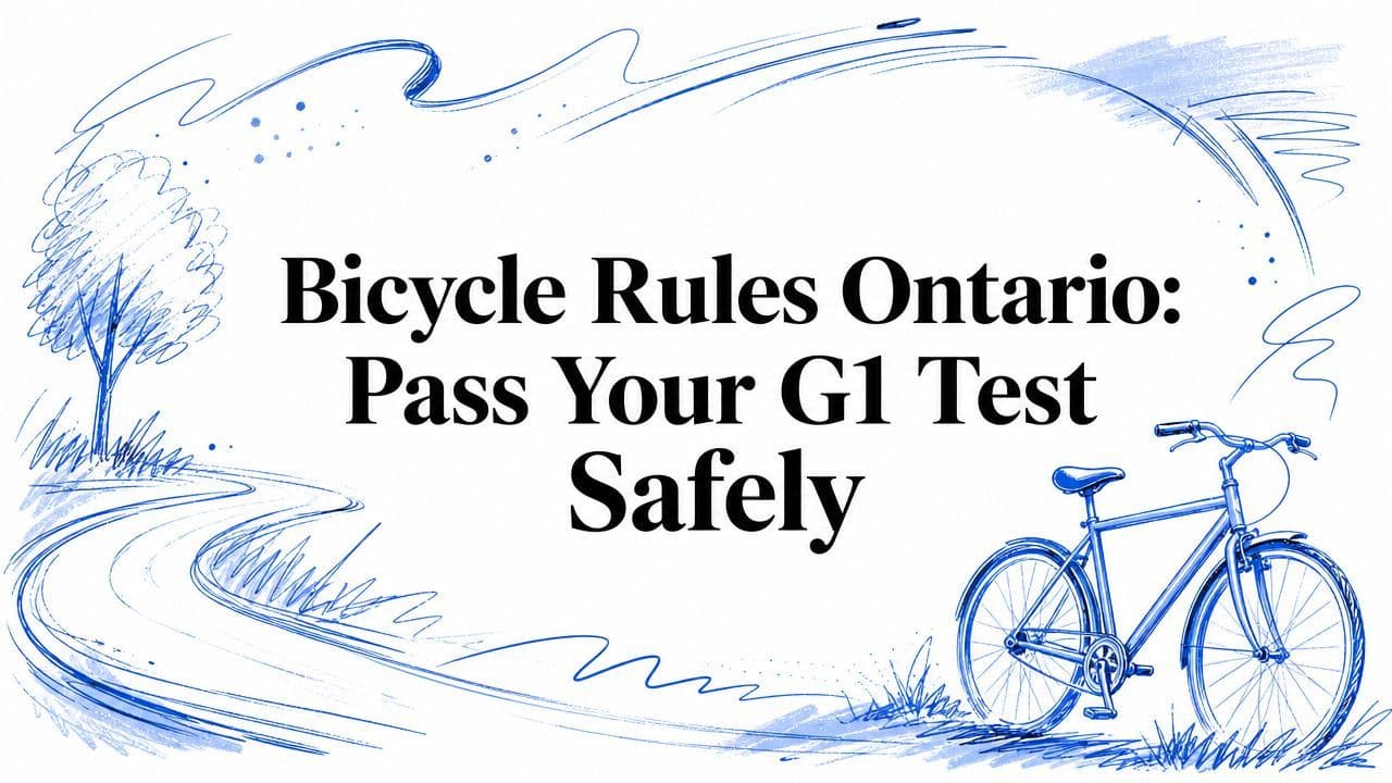 Bicycle Rules Ontario: Pass Your G1 Test Safely