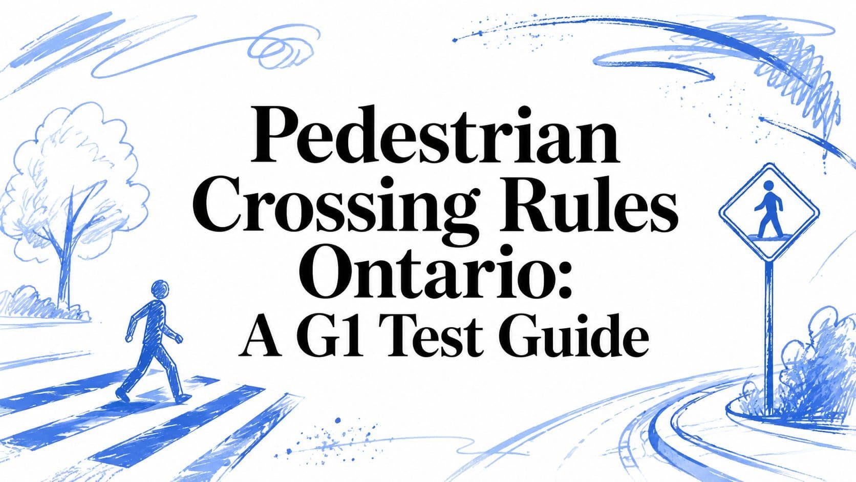 Pedestrian Crossing Rules Ontario: A G1 Test Guide
