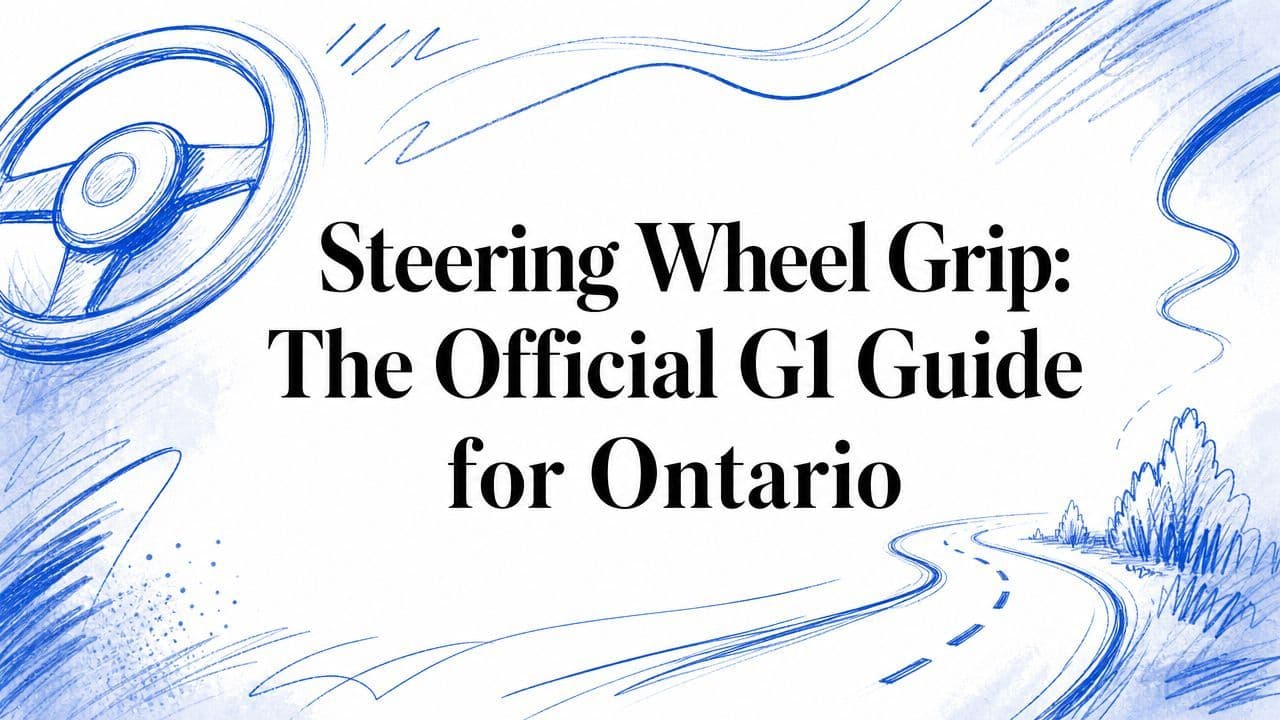 Steering Wheel Grip: The Official G1 Guide for Ontario