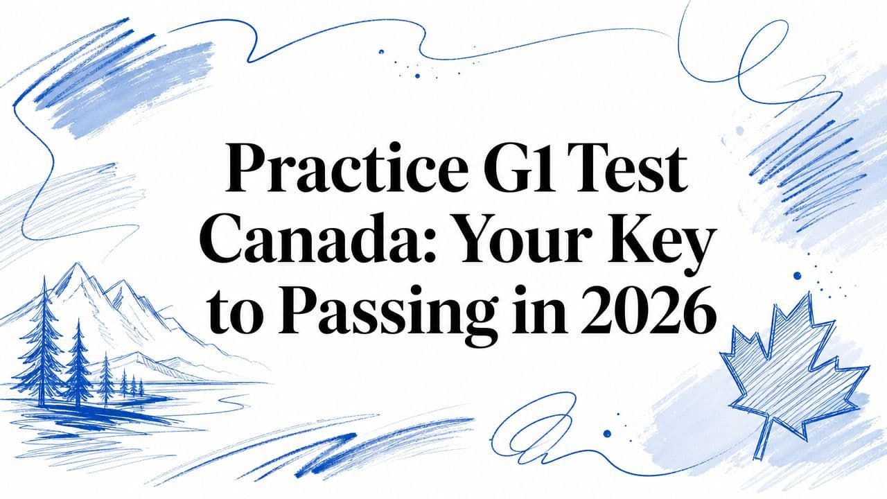 Practice G1 Test Canada: Your Key to Passing in 2026